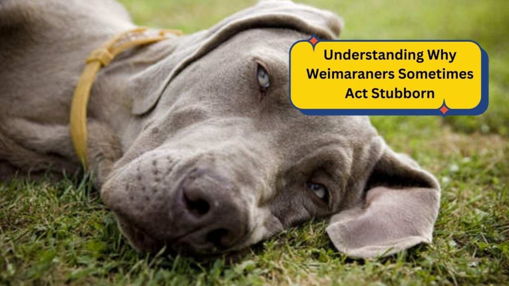 Understanding Why Weimaraners Sometimes Act Stubborn