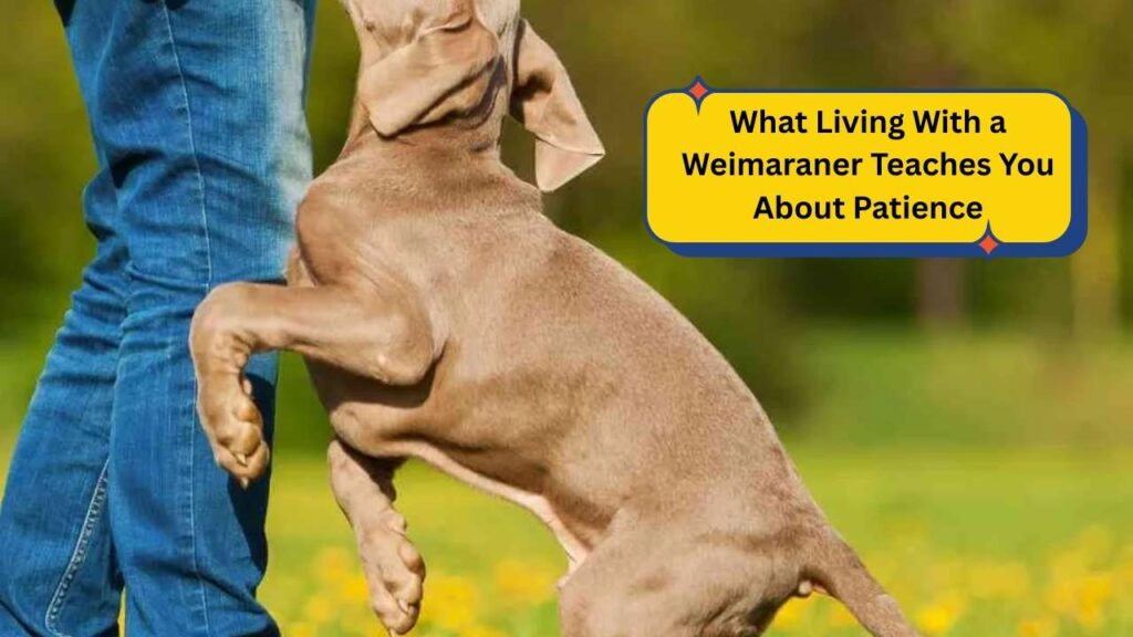What Living With a Weimaraner Teaches You About Patience